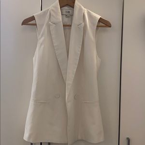 Forever 21 White Blazer Vest